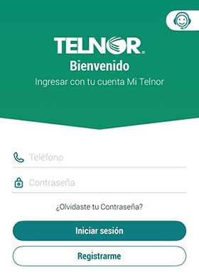 Imagen de acceso app Telnor