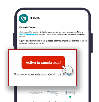 paso 1 para activar cuenta de Netflix con Telnor