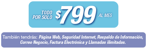 Todo por solo $799 al mes