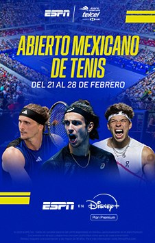 abierto mexicano de tenis en Disney Plus con Telnor